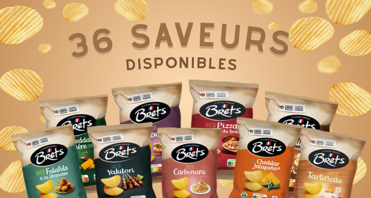 Chips Brets : 36 saveurs disponibles pour réinventer vos pauses snacks