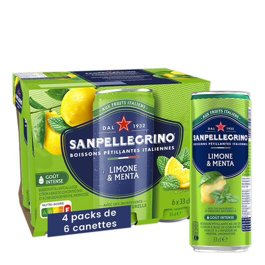 San Pellegrino Limone & Menta (pack 24x33cl)